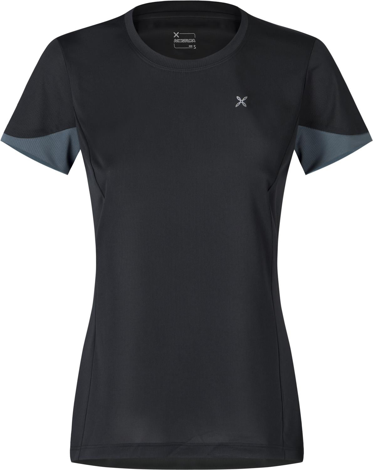 Montura - JOIN T-SHIRT WOMAN — BLACK/PIOMBO — Vista frontale 1