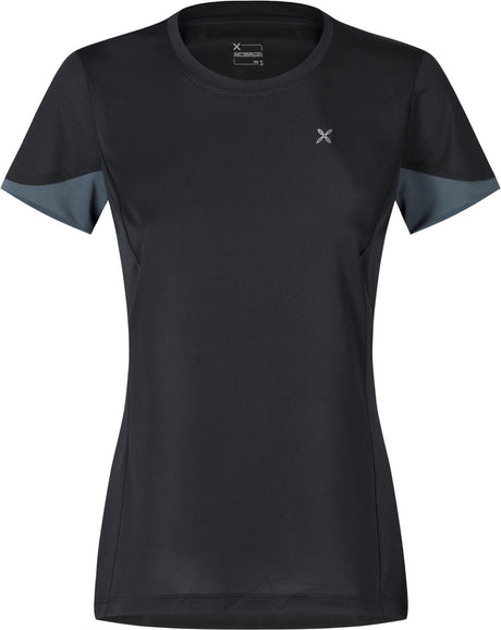 Montura - JOIN T-SHIRT WOMAN — BLACK/PIOMBO — Vista frontale 1