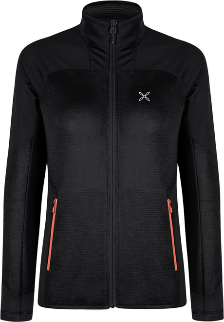 Montura - RISE MAGLIA WOMAN — BLACK/MELON — Vista frontale 1