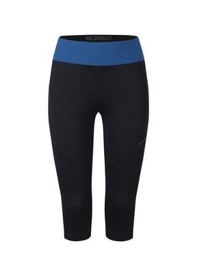 Montura - RUN DREAM 3/4 PANTS WOMAN — NERO/DEEP BLUE — Vista frontale 1