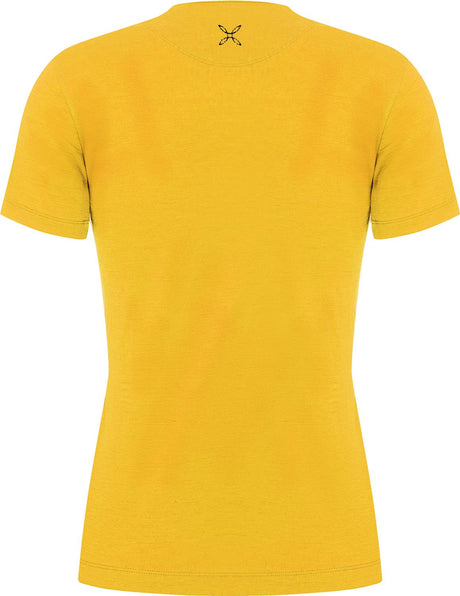 Montura - PEAKS MERINO T-SHIRT WOMAN — MUSTARD — Vista posteriore 2