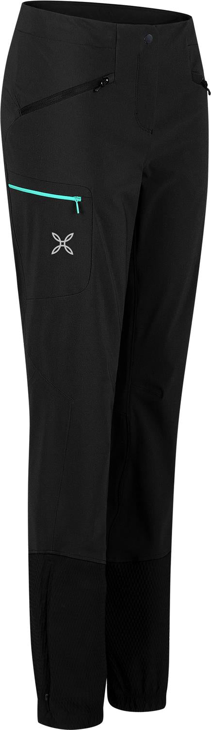 Montura - VERTIGO ALLROUND PANTS WOMAN — BLACK/BRIGHT TEAL — Immagine 2