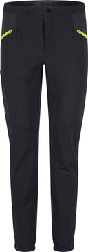 Montura - PEAK PANTS — BLACK/SUNNY LIME — Vista frontale 1
