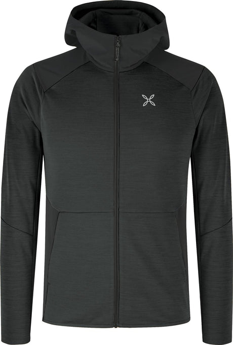 Montura - TIMELESS MIX HOODED MAGLIA — ANTRACITE — Vista frontale 1