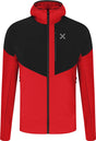 Montura - SPITZE WF HOODED MAGLIA — ROSSO/BLACK — Vista frontale 1
