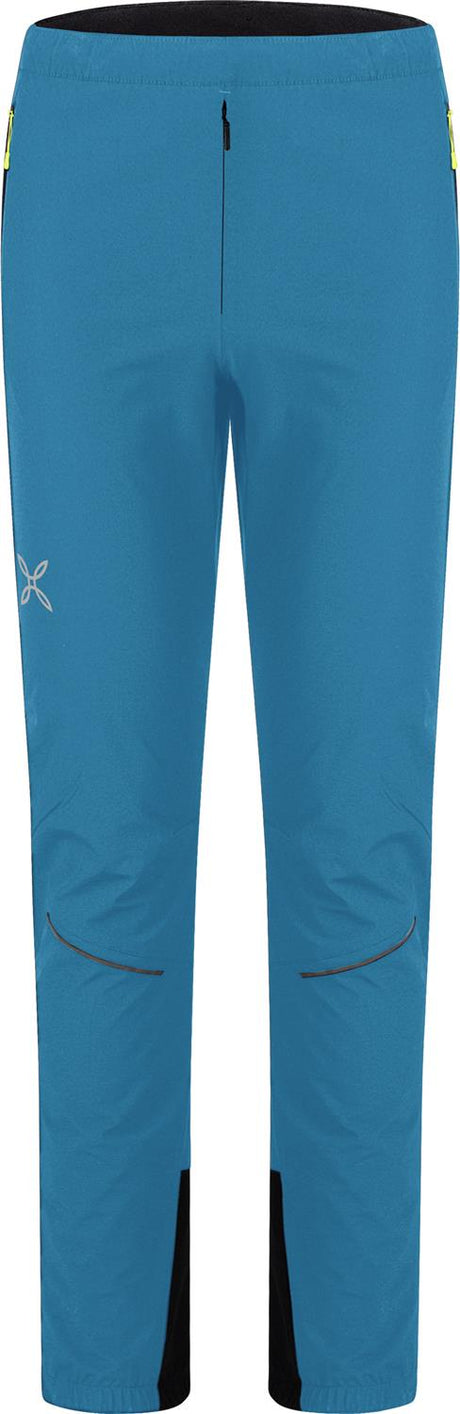 Montura - RITMO LIGHT PANTS — STEEL BLUE/SUNNY LIME — Vista frontale 1