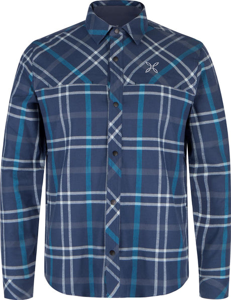Montura - CHECK SHIRT — GRAPHITE BLUE/DEEP BLUE — Vista frontale 1