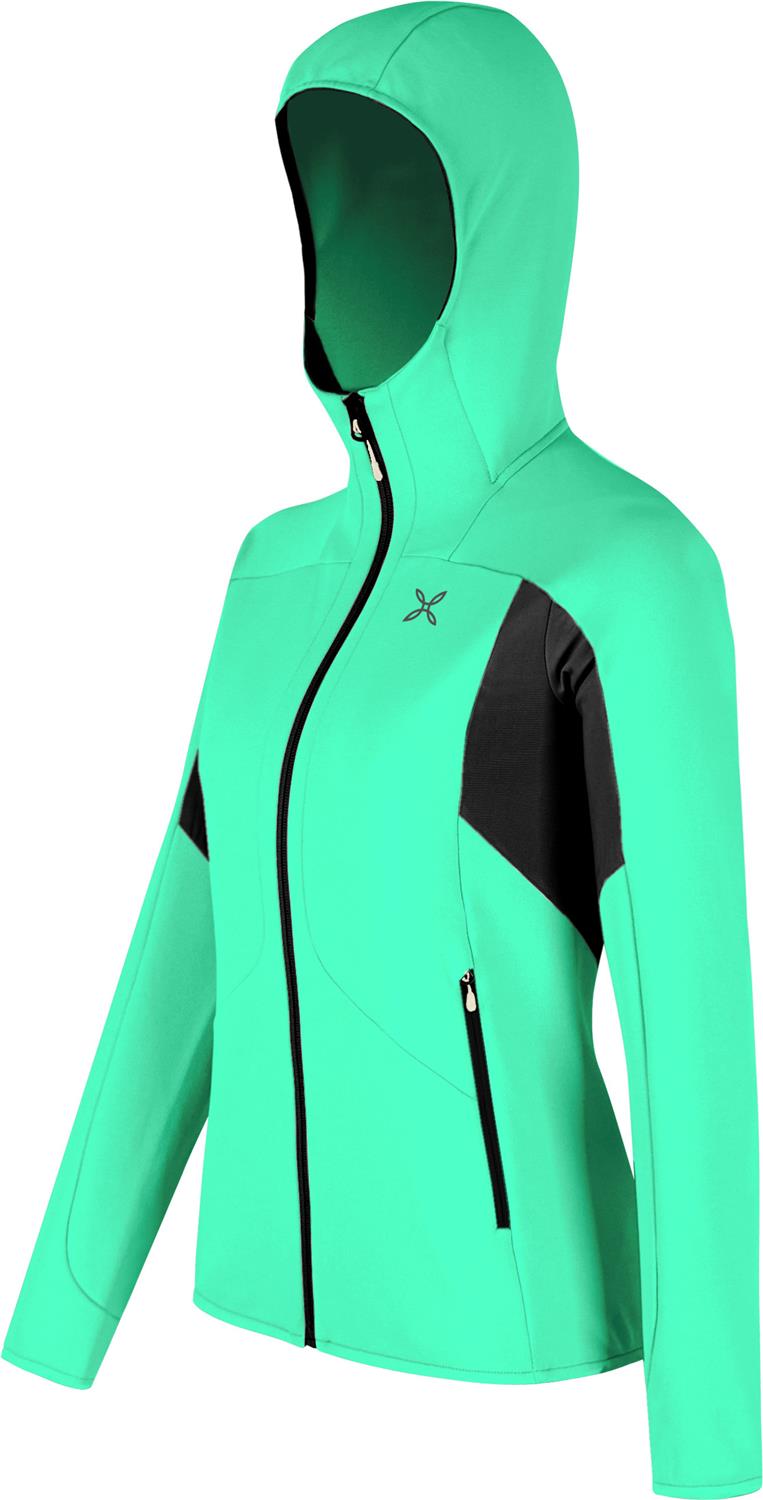 Montura - SMOOTH 2 HOODED MAGLIA WOMAN — BRIGHT TEAL — Immagine 2
