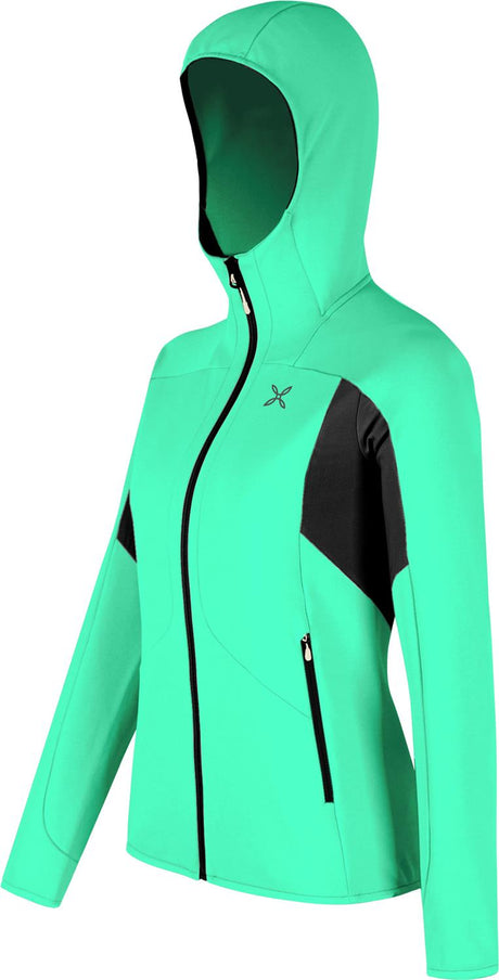 Montura - SMOOTH 2 HOODED MAGLIA WOMAN — BRIGHT TEAL — Immagine 2