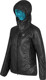 Montura - FORCE PRIMALOFT JACKET WOMAN — BLACK/TURQUOISE — Immagine 2