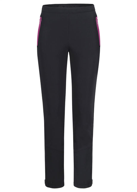 Montura - POISON PANTS WOMAN — BLACK/BATON ROUGE — Vista frontale 1