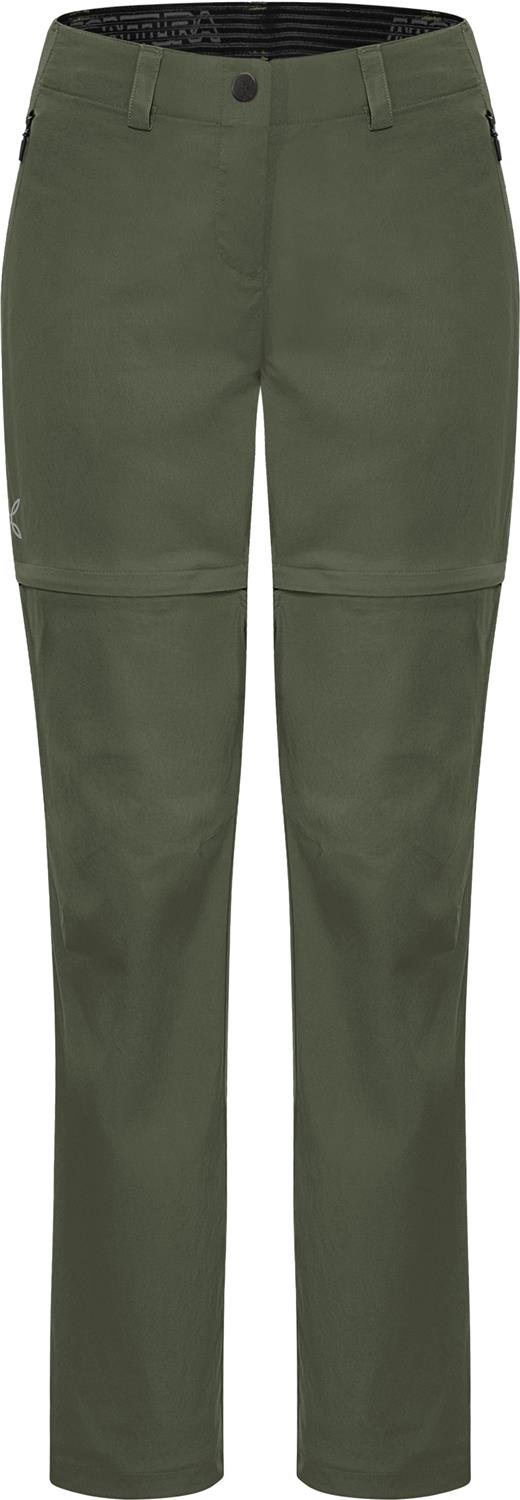 Montura - ROUTE ZIP OFF PANTS WOMAN — VERDE SALVIA — Vista frontale 1