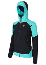 Montura - WIND REVOLUTION HOODY JACKET W — NERO/CARE BLUE — Immagine 2