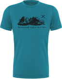 Montura - PEAKS MERINO T-SHIRT — STEEL BLUE — Vista frontale 1