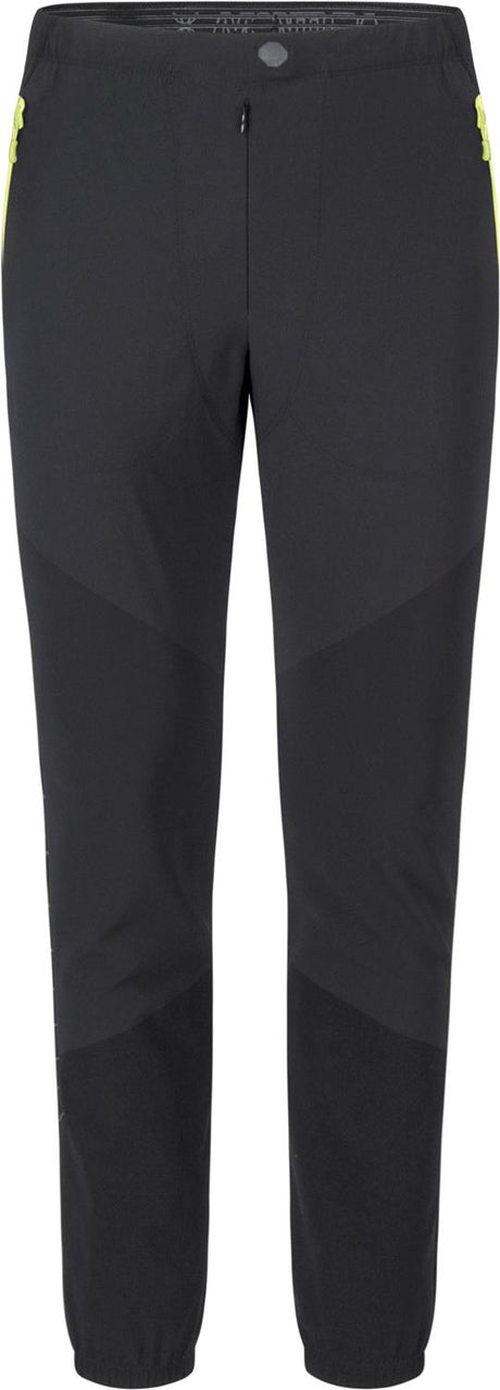 Montura - INOX PANTS — BLACK/SUNNY LIME — Vista frontale 1
