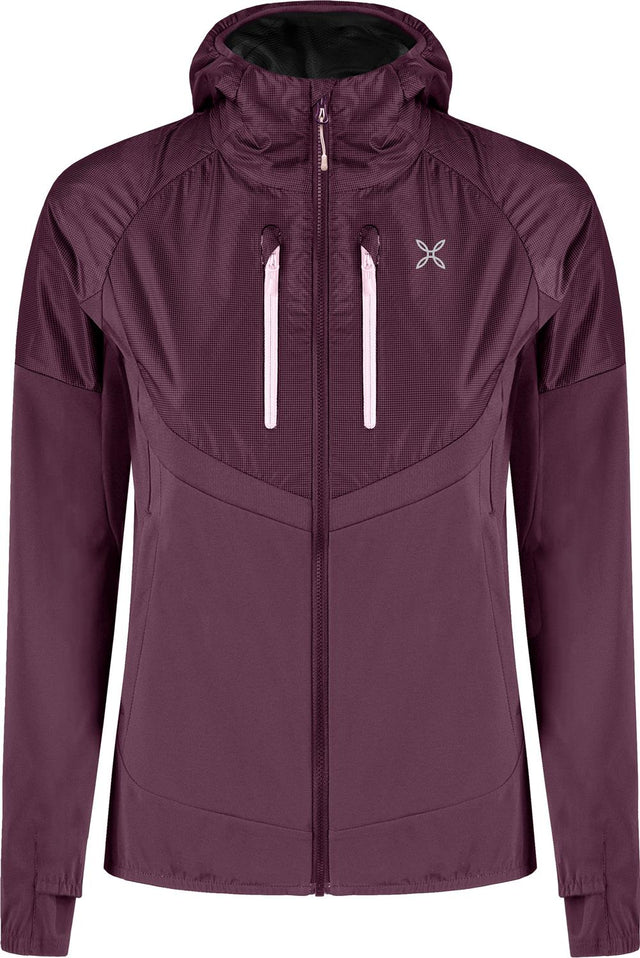 Montura - SPITZE HYBRID JACKET WOMAN — VINACCIA/LIGHT ROSE — Vista frontale 1