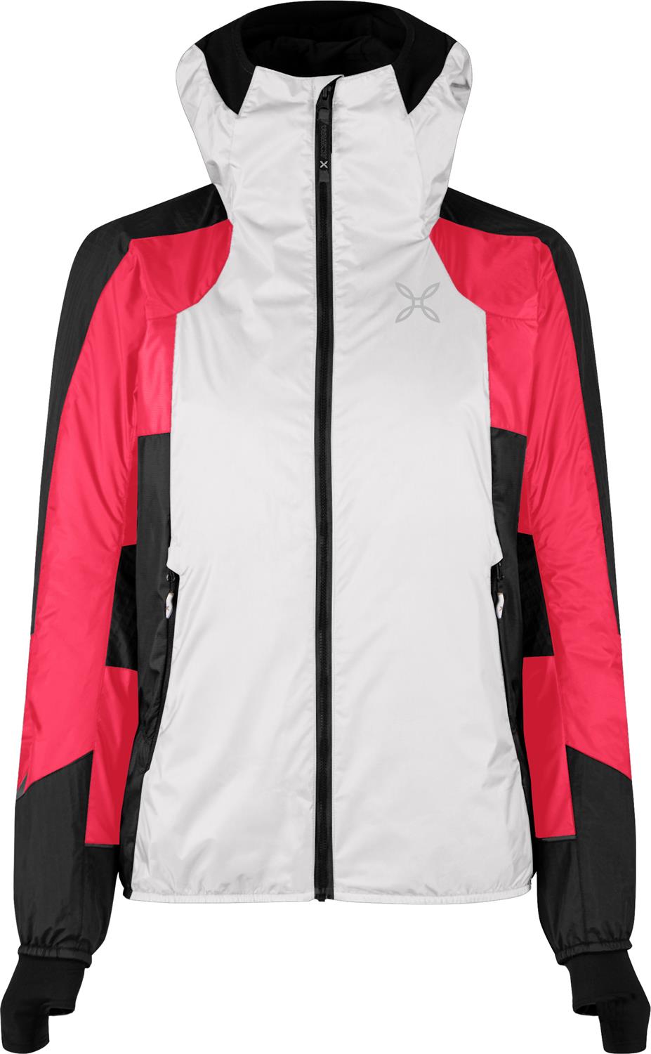 Montura - SKISKY EVO HOODED JACKET WOMAN — QUIET GREY/ROSA SUGAR — Vista frontale 1