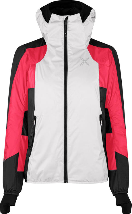 Montura - SKISKY EVO HOODED JACKET WOMAN — QUIET GREY/ROSA SUGAR — Vista frontale 1