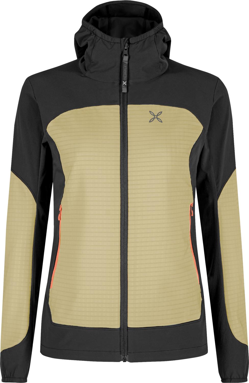 Montura - SEED HOODED JACKET WOMAN — DESERT BEIGE/MELON — Vista frontale 1