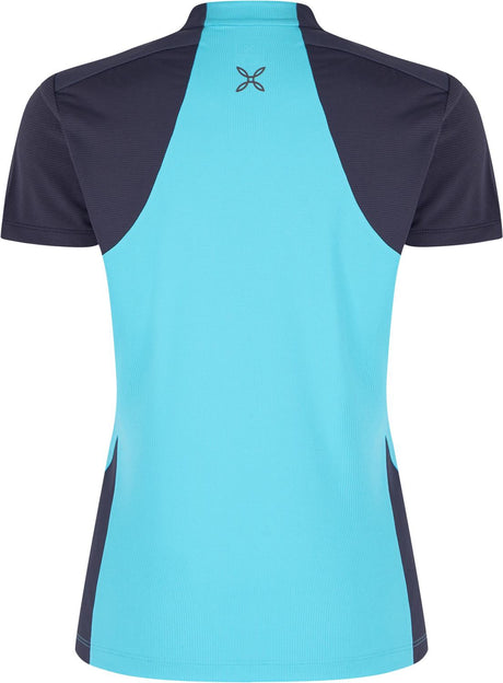 Montura - HADE ZIP T-SHIRT WOMAN — TURQUOISE/GRAPHITE BLUE — Vista posteriore 2