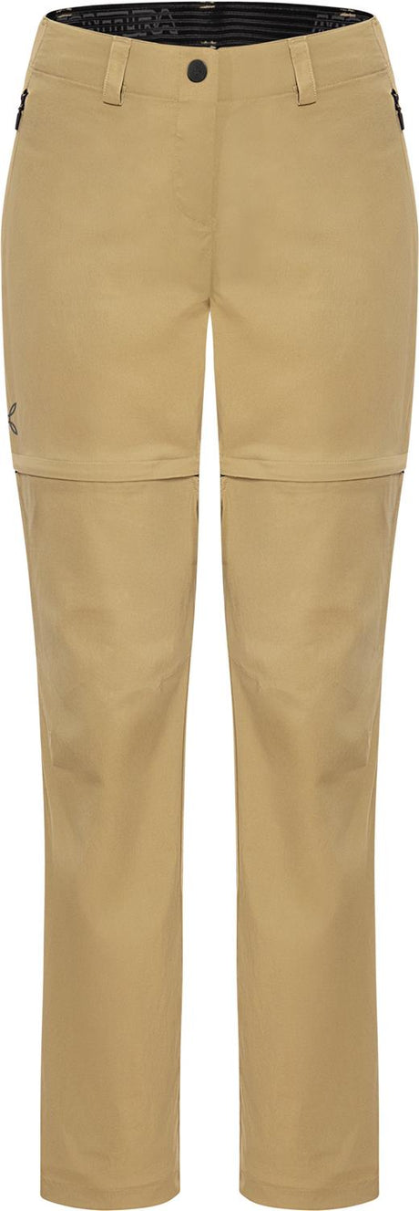 Montura - ROUTE ZIP OFF PANTS WOMAN — DESERT BEIGE — Vista frontale 1