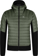 Montura - PEAK HYBRID HOODED JACKET — VERDE SALVIA — Vista frontale 1
