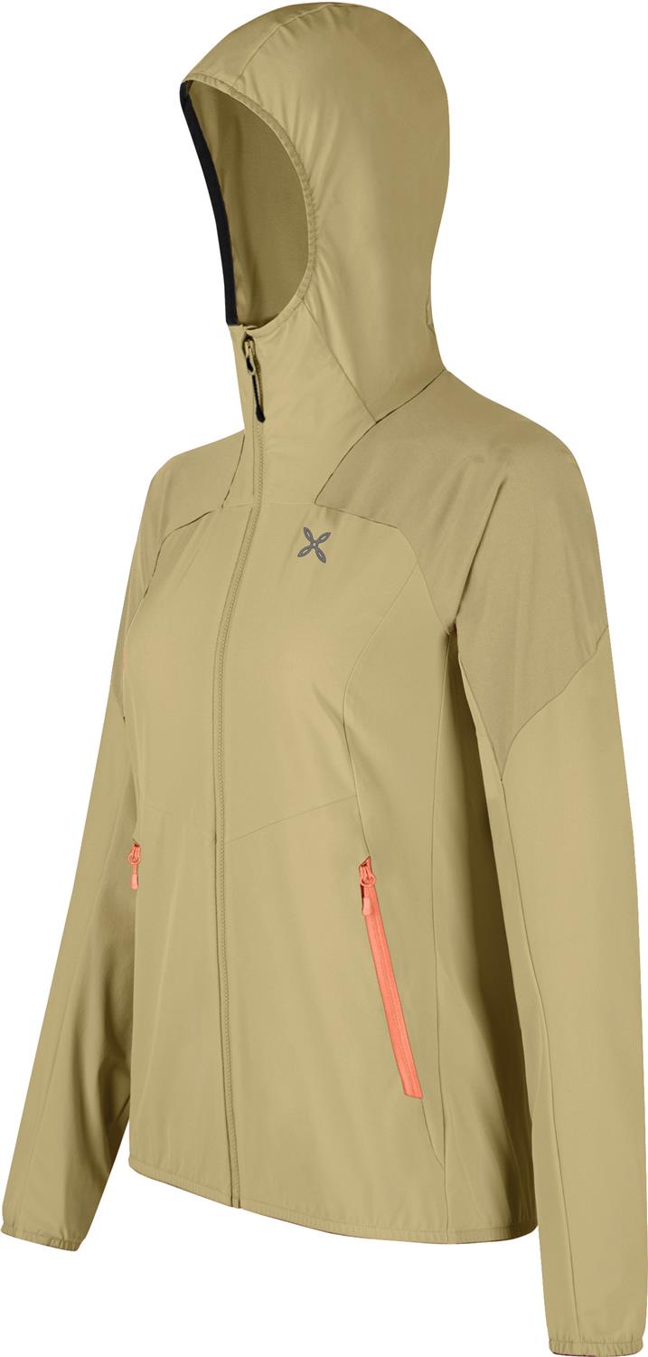 Montura - RISE HOODED JACKET WOMAN — DESERT BEIGE/MELON — Immagine 2