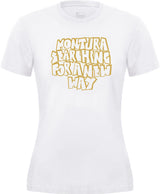 Montura - KNOTS T-SHIRT WOMAN — WHITE/MUSTARD — Vista frontale 1
