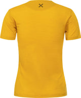 Montura - LOGO MERINO T-SHIRT WOMAN — MUSTARD — Vista posteriore 2