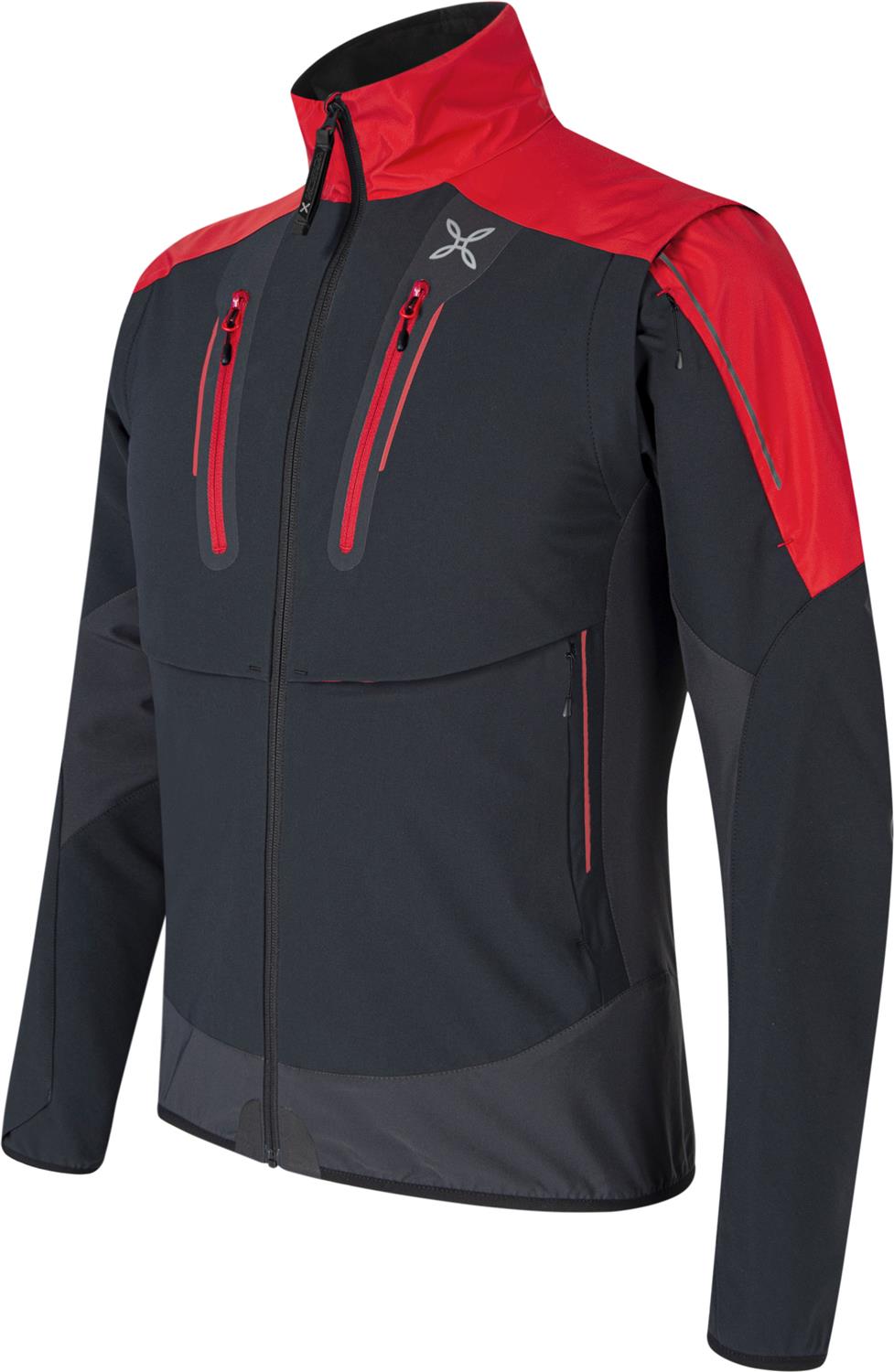 Montura - BRAVE 3 JACKET — BLACK/ROSSO — Immagine 4