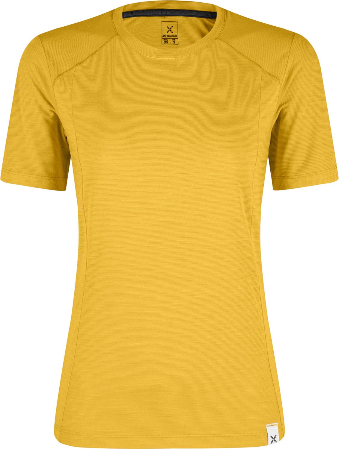 Montura - MERINO MIX T-SHIRT WOMAN — MUSTARD — Vista frontale 1