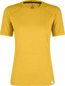 Montura - MERINO MIX T-SHIRT WOMAN — MUSTARD — Vista frontale 1
