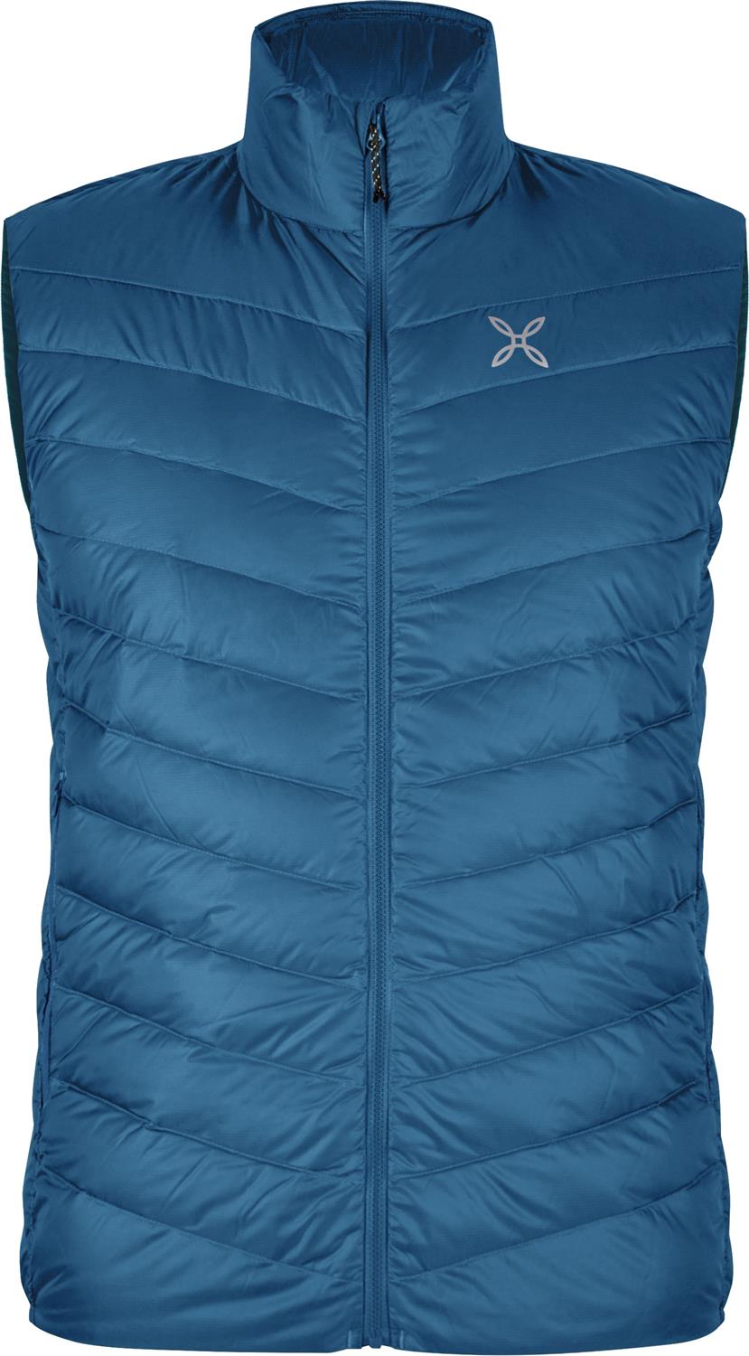 Montura - BREEZE DUVET VEST — STEEL BLUE — Vista frontale 1