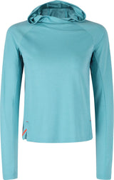Montura - VERSANTE HOODED MAGLIA WOMAN — CRYSTAL BLUE — Vista frontale 1