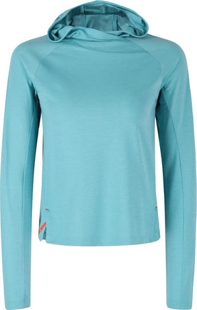 Montura - VERSANTE HOODED MAGLIA WOMAN — CRYSTAL BLUE — Vista frontale 1