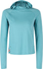 Montura - VERSANTE HOODED MAGLIA WOMAN — CRYSTAL BLUE — Vista frontale 1