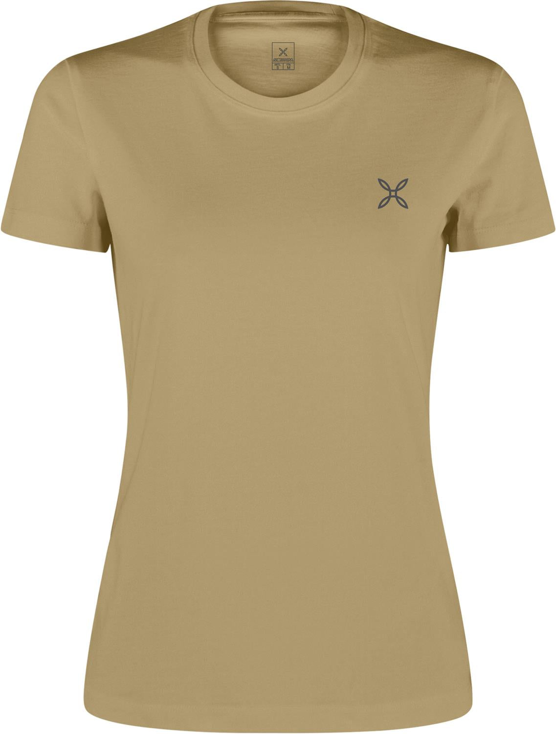 Montura - BASIC LOGO T-SHIRT WOMAN — DESERT BEIGE — Vista frontale 1