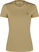 Montura - BASIC LOGO T-SHIRT WOMAN — DESERT BEIGE — Vista frontale 1