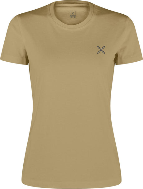 Montura - BASIC LOGO T-SHIRT WOMAN — DESERT BEIGE — Vista frontale 1