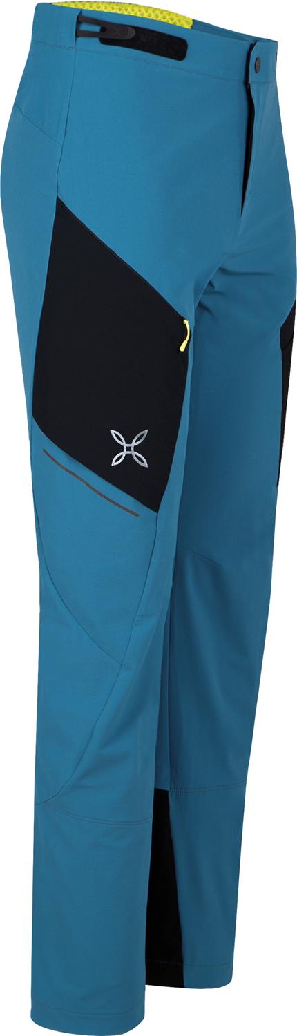 Montura - RITMO PANTS — STEEL BLUE/SUNNY LIME — Immagine 2