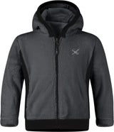 Montura - POLAR STRETCH HOODY JKT BABY — ANTRACITE — Vista frontale 1