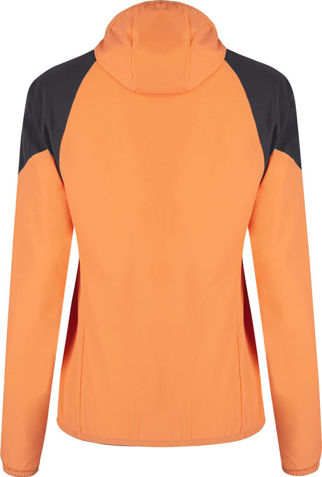 Montura - RISE HOODED JACKET WOMAN — MELON/ANTRACITE — Vista posteriore 3