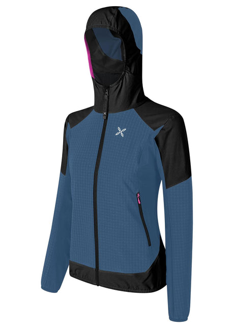 Montura - WIND REVOLUTION HOODY JACKET W — DEEP BLUE/INTENSE VIOLET — Immagine 2