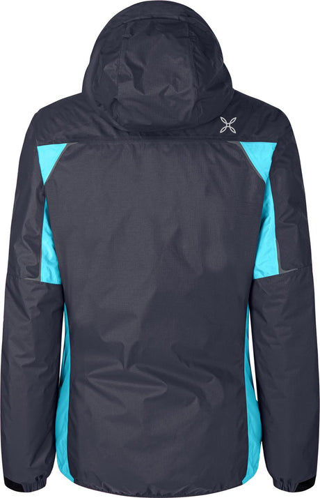 Montura - NEVIS 2.0 JACKET WOMAN — GRAPHITE BLUE/TURQUOISE — Vista posteriore 3