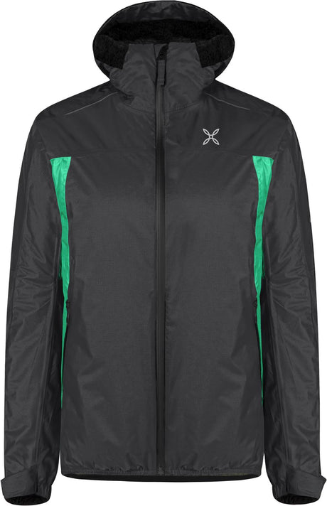 Montura - NEVIS 2.0 JACKET WOMAN — ANTRACITE/BRIGHT TEAL — Vista frontale 1