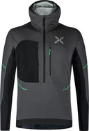 Montura - RITMO PTC AIRCORE HALF ZIP M. — ANTRACITE/VIBE GREEN — Vista frontale 1