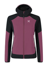 Montura - WIND REVOLUTION HOODY JACKET W — VINACCIA/LIGHT ROSE — Vista frontale 1