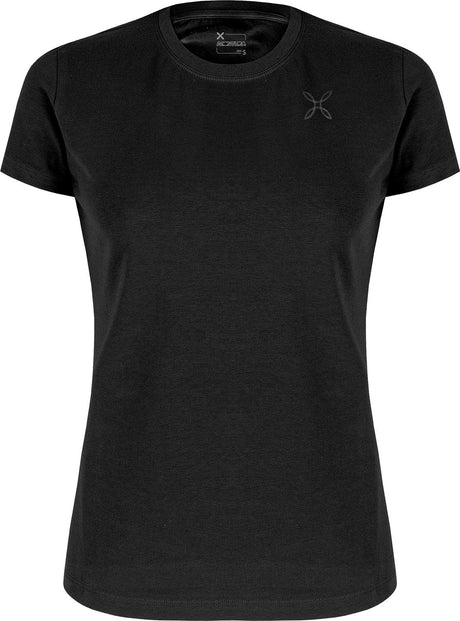 Montura - PENCIL LOGO T-SHIRT WOMAN — BLACK — Vista frontale 1