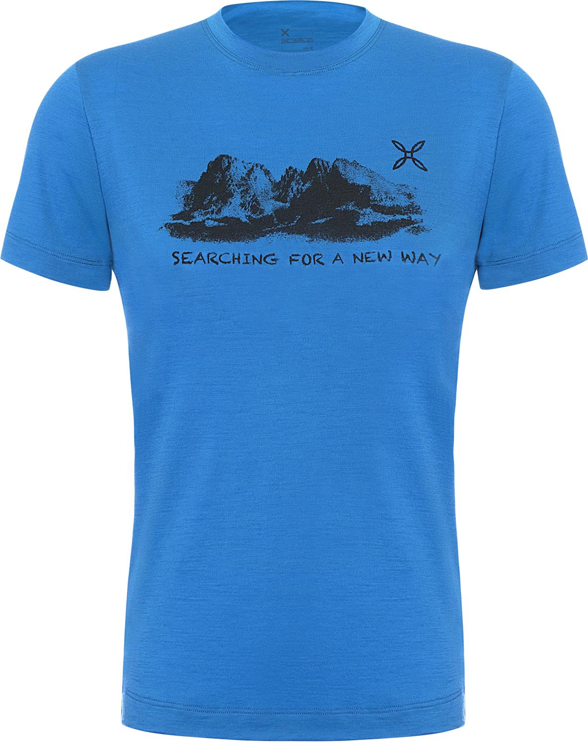 Montura - PEAKS MERINO T-SHIRT — B.BLUE — Vista frontale 1