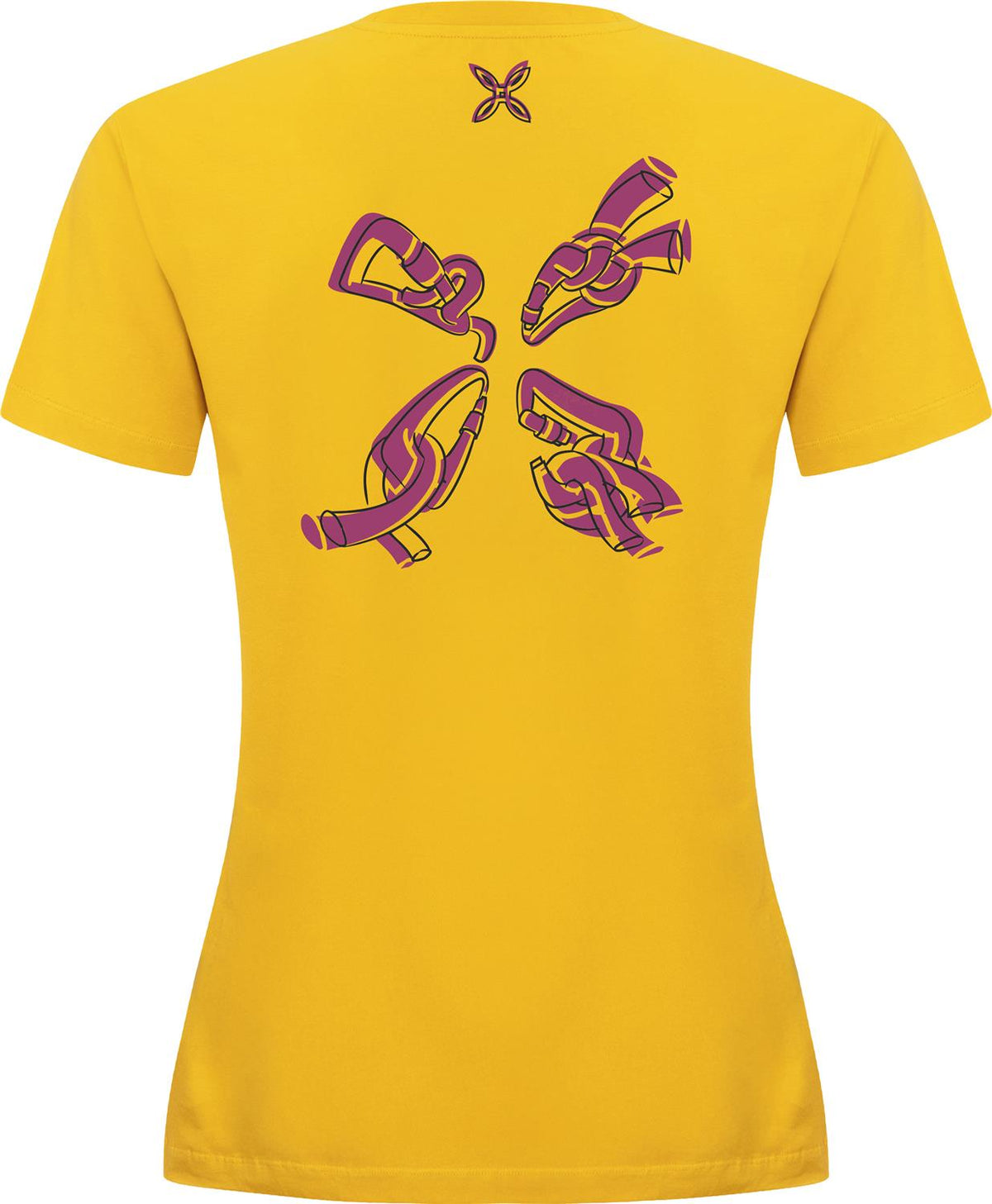 Montura - KNOTS T-SHIRT WOMAN — MUSTARD — Vista posteriore 2